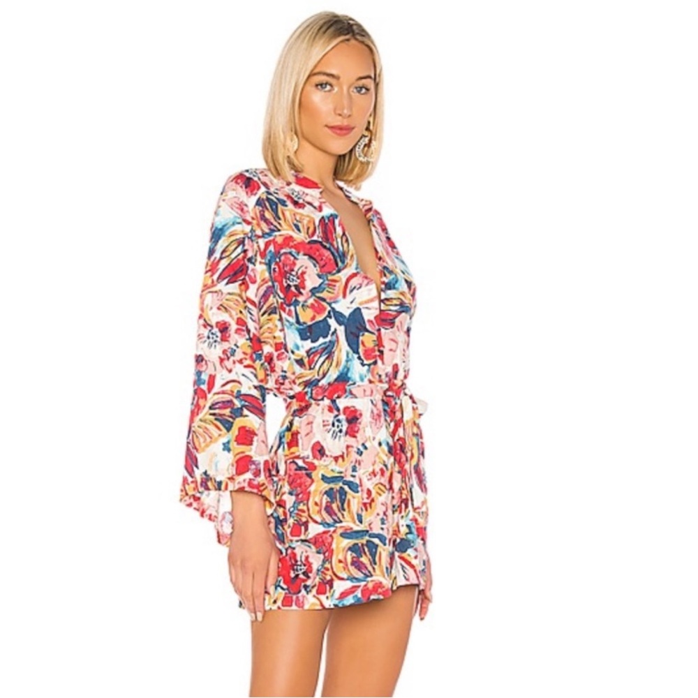 Free People The Only‎ Romper in Ivory Combo Size Small